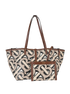 TB Monogram Tote, &pound;530, Handbags, Beige, Canvas, Other view